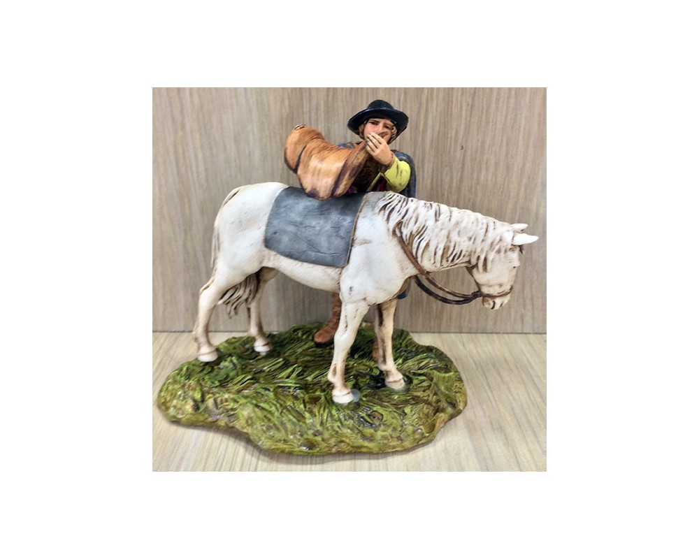 Ditta Montanini Gruppi Landi 1021-04 Sella Cavallo Accessorio Presepe