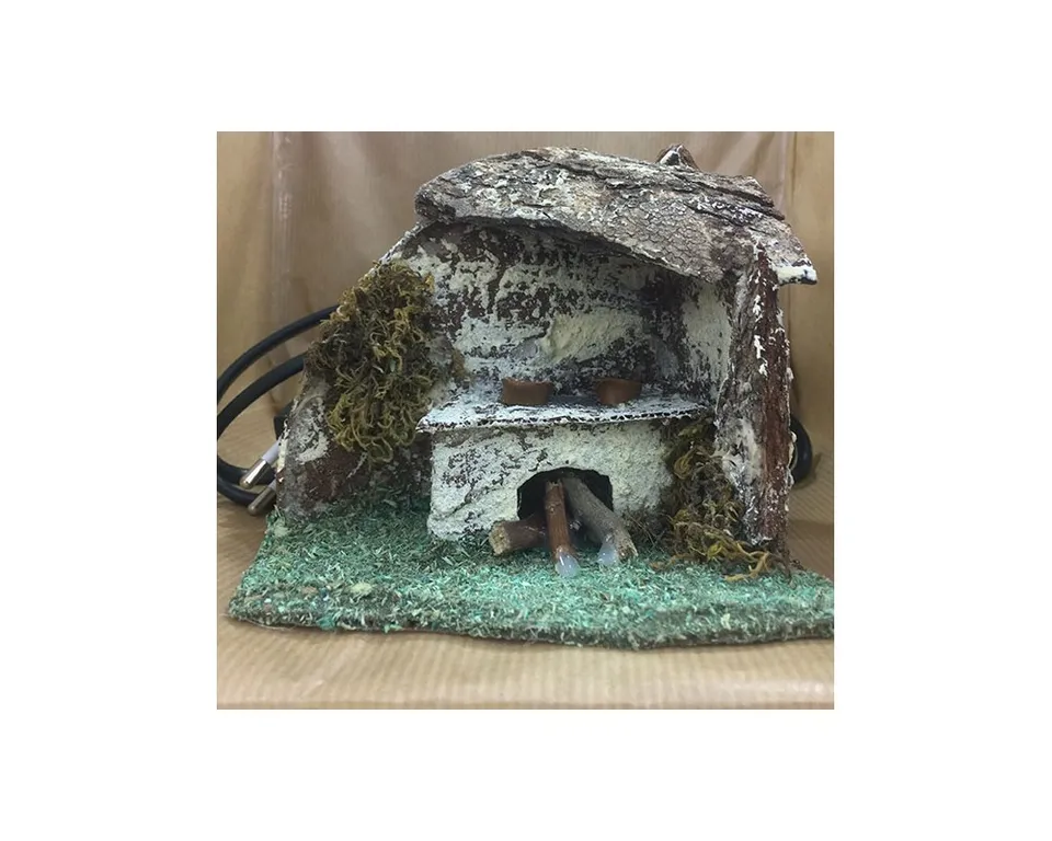 Montanini Forni C18 forno sughero con luce per presepe