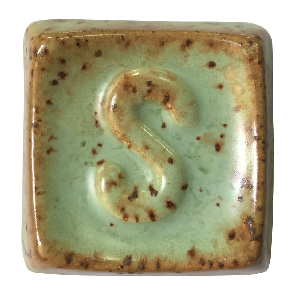 CERCO S1082 Lepus smalto ceramica verde marrone opaco