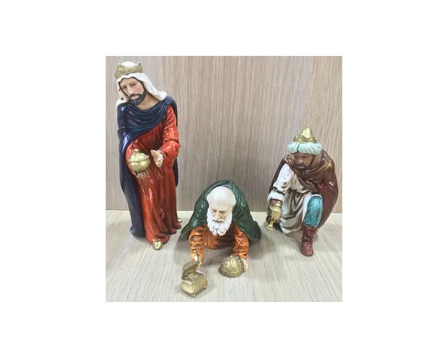 Pastori Landi 1307 Tris Re Magi 13 cm statuine resina