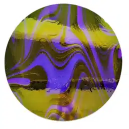 Cbs Licorice Blue Gold vetro dicroico blu oro tondo 96 COE