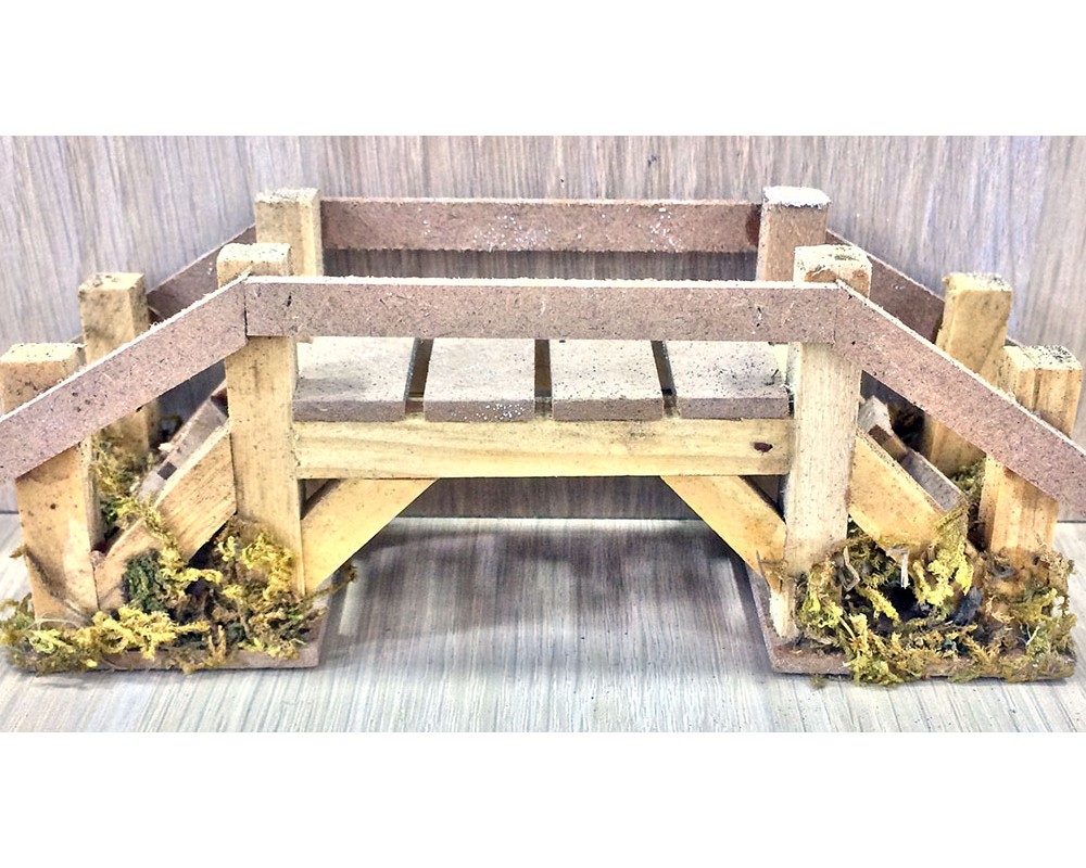 Ditta Montanini 86682 ponte presepe in legno 14,5 cm