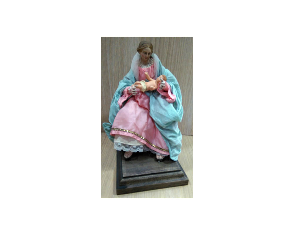 Ditta Montanini Terracotta PV3 Madonna 20 cm statua vestita