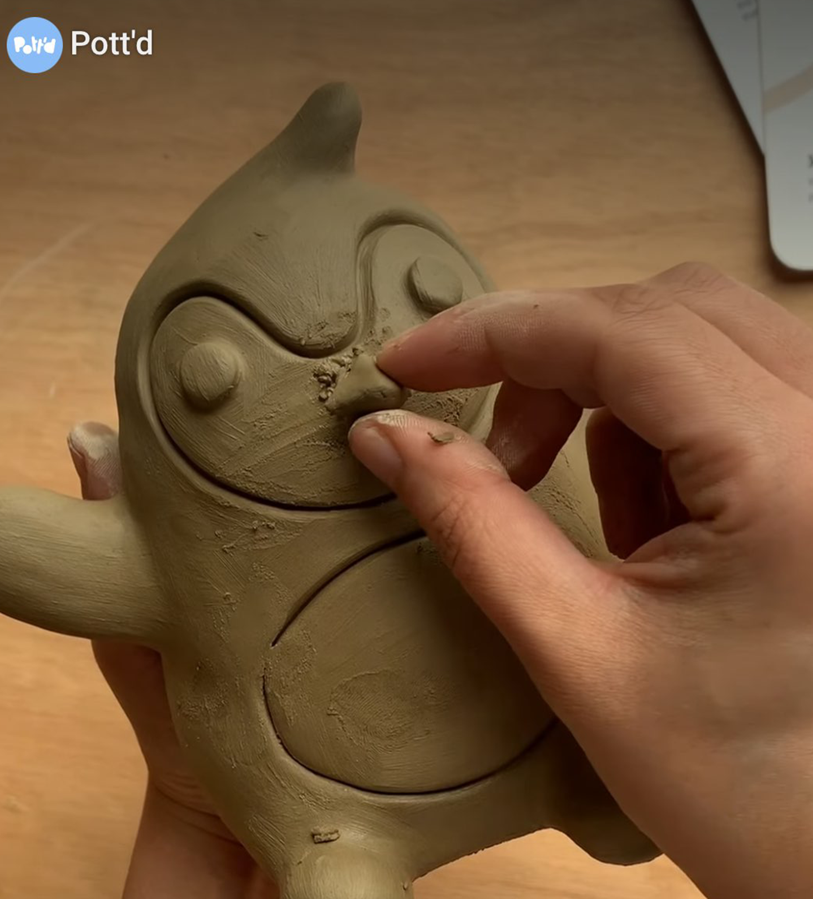 Pott'd Projects Patrick the Penguin kit ceramica pinguino