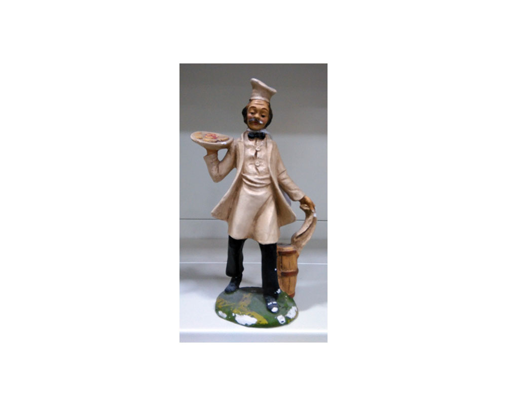 Ditta Montanini Pastori legno G345 cameriere 20 cm presepe