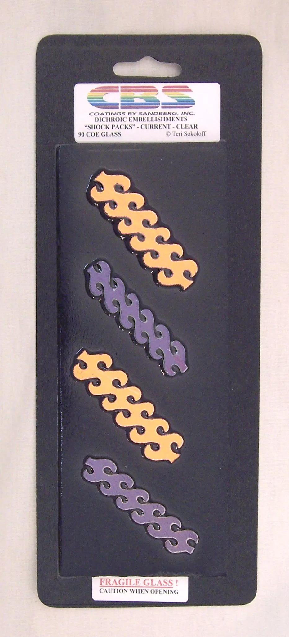Cbs Dichroic Current vetro per fusione pack 4 pezzi 90 COE