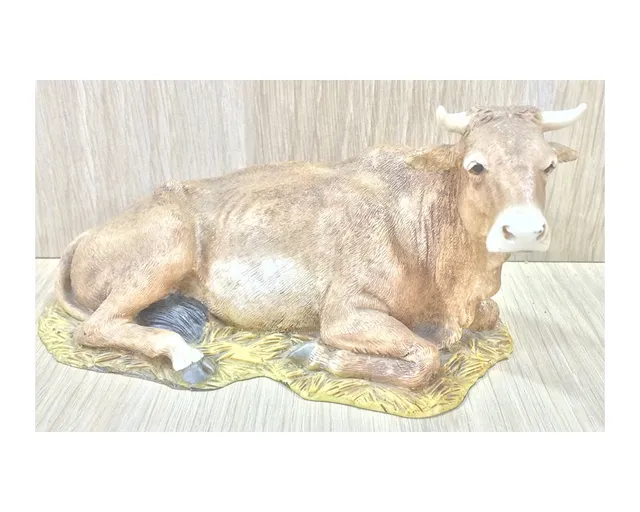 Ditta Montanini Pastori Landi 1507 bue presepe 15 cm