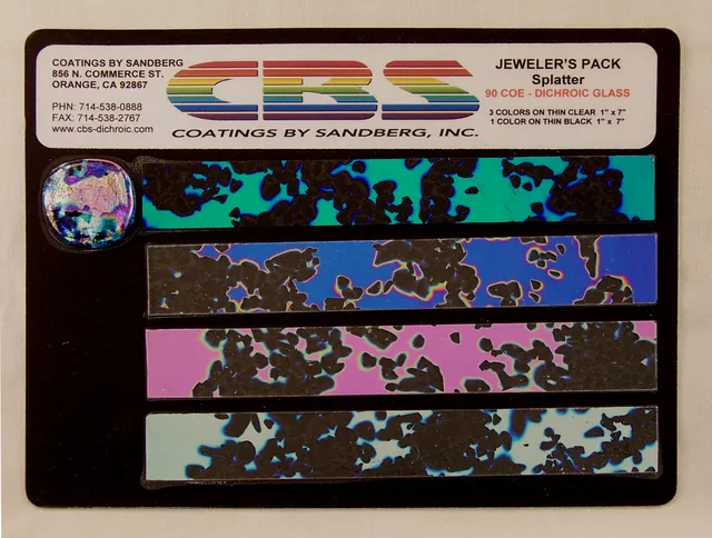 CBS Jewelers Pack Splatter Large vetro dicroico 4 strisce