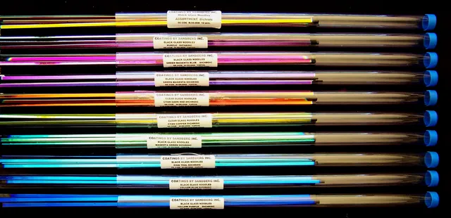 Cbs Dichroic Noodles bastoncini vetro assortiti 12 pz