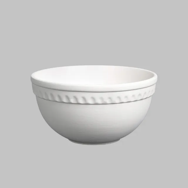 Mayco Stoneware Bisque Small Vintage Mixing Bowl biscotto
