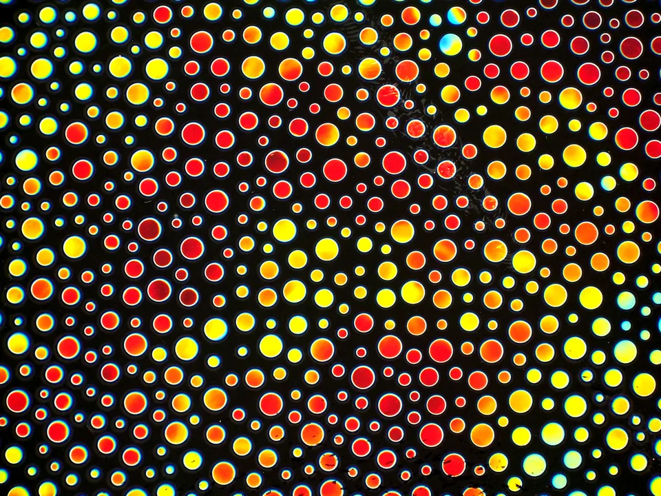 CBS Dichroic Borderline Bubbles vetro dicroico ciano rosso quarto foglio