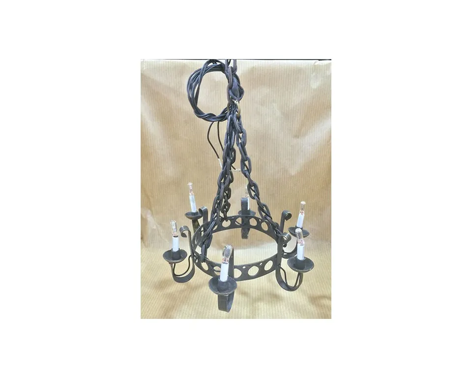 Ditta Montanini Lampioni ART22 lampadario ottone 6 luci ø6,5