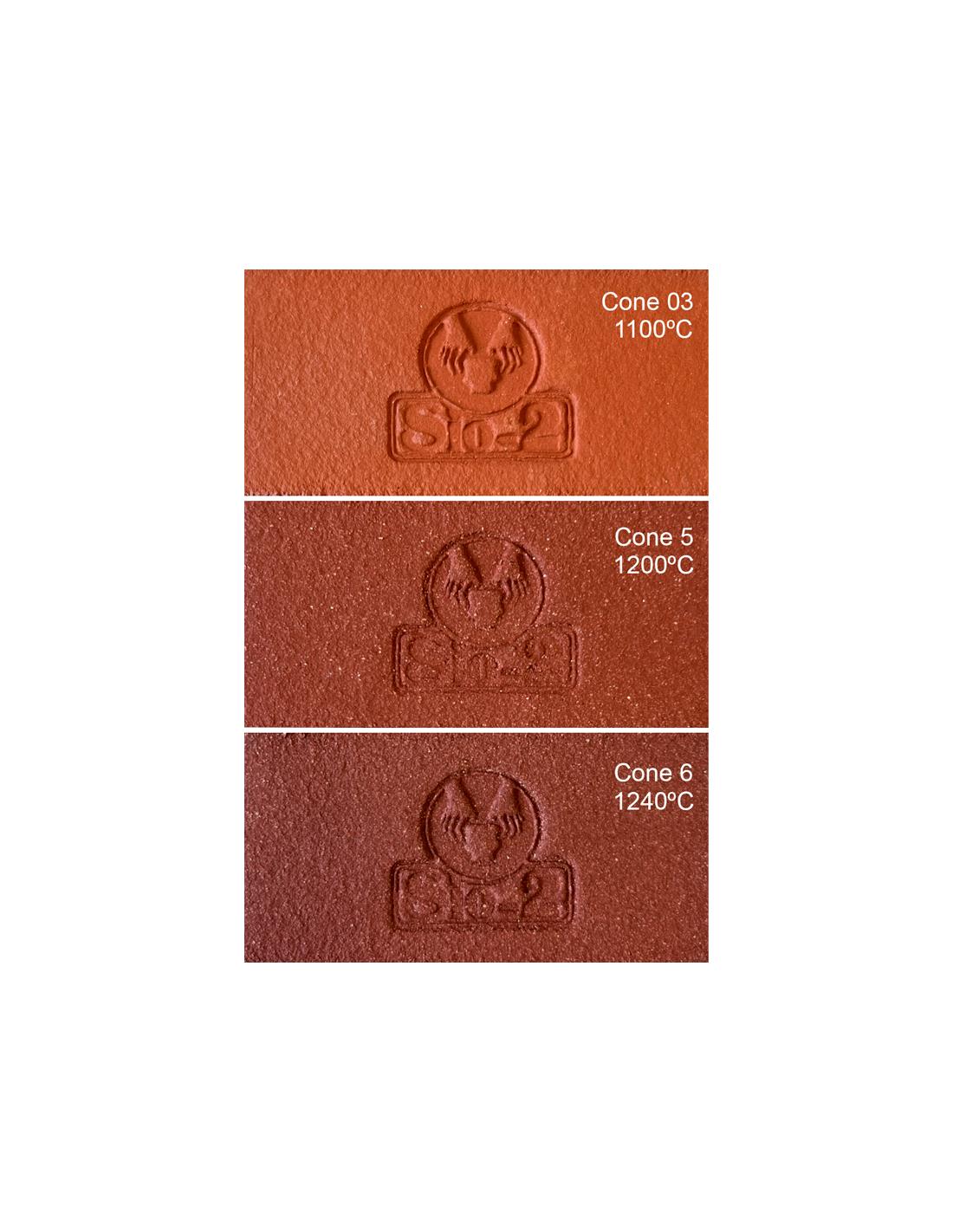 Cerama Marte refrattaria 0-0,5 mm impasto ceramico rosso