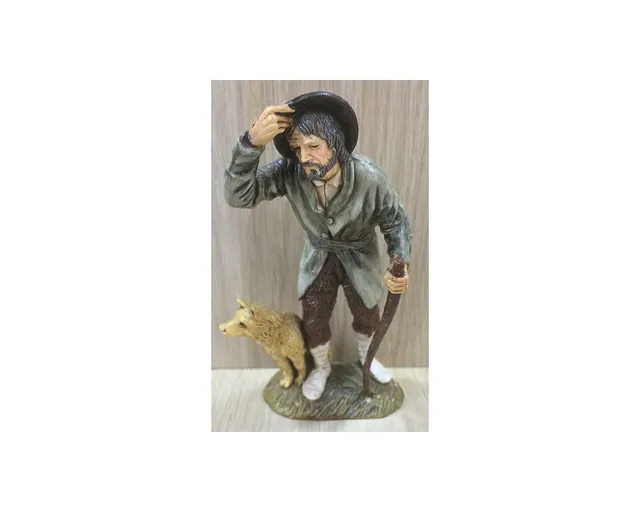 Ditta Montanini Pastori Landi 1252-02 adorante con cane 12 cm