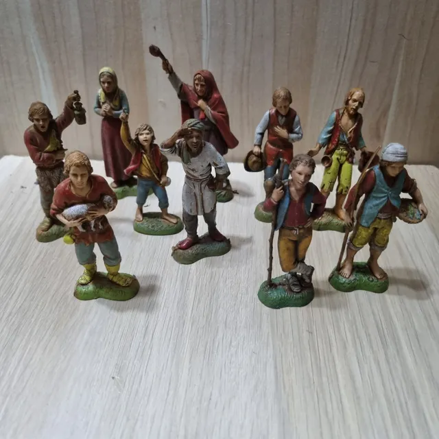 Ditta Montanini Landi 0144-19 set 10 pastori 10 cm