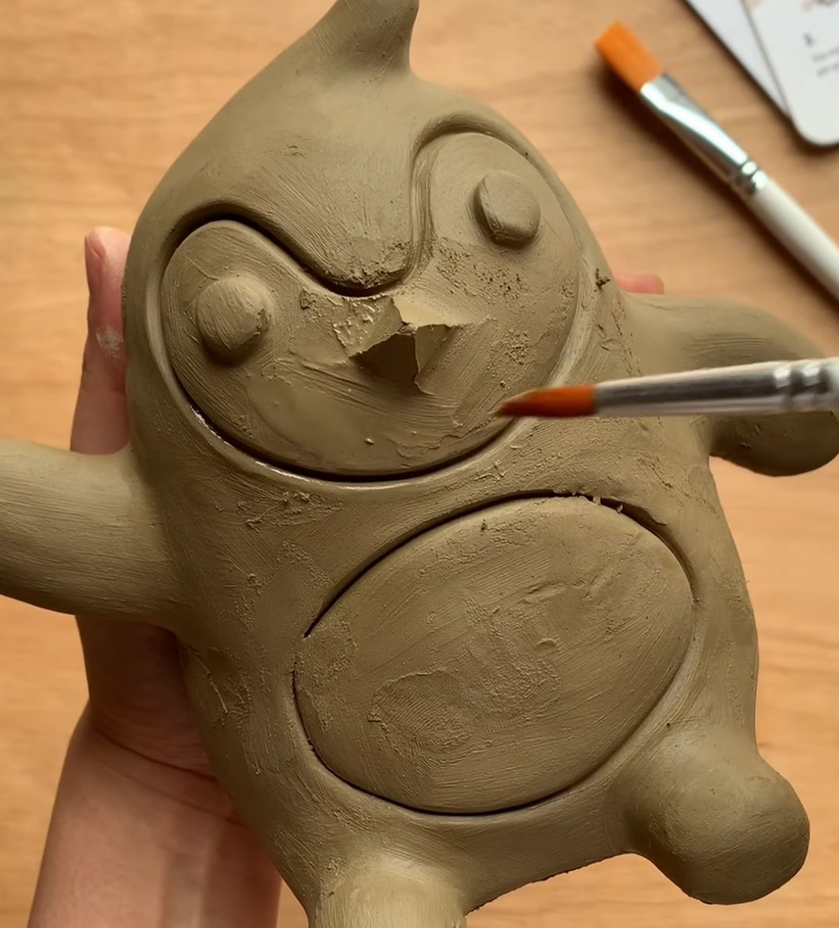 Pott'd Projects Patrick the Penguin kit ceramica pinguino