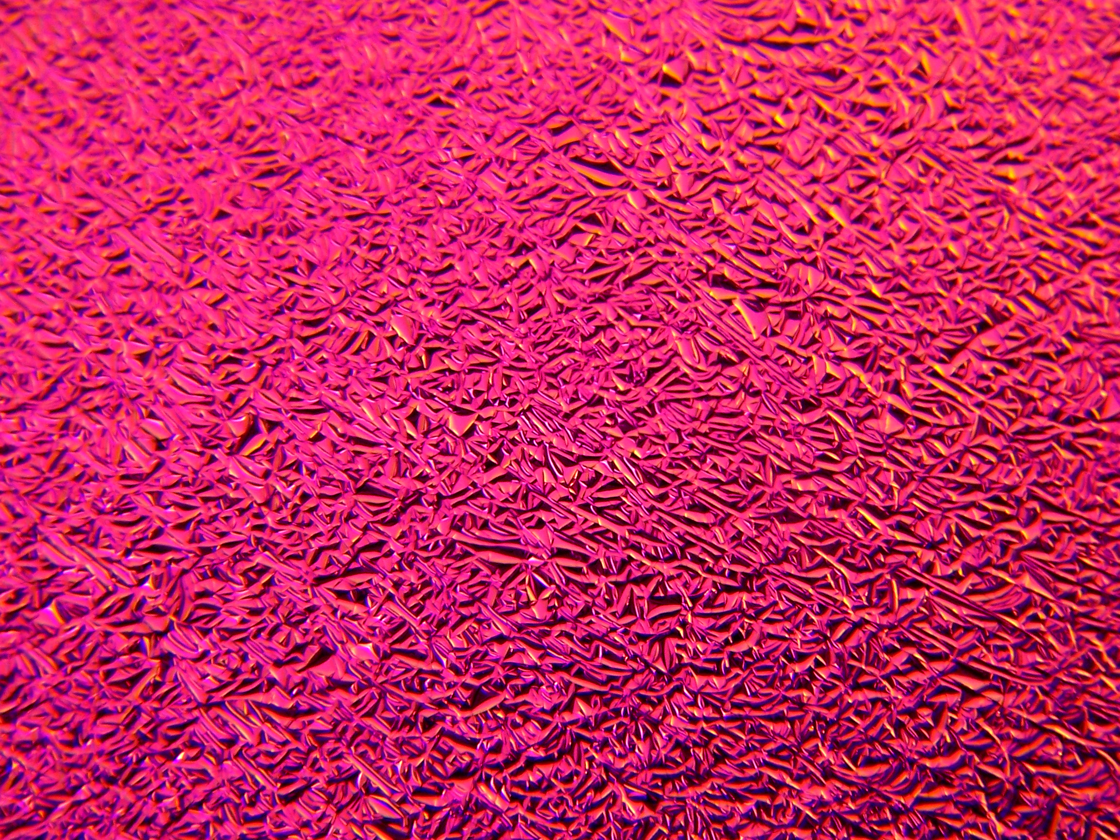 Cbs Dichroic Crinklized Green Magenta vetro tondo 19"