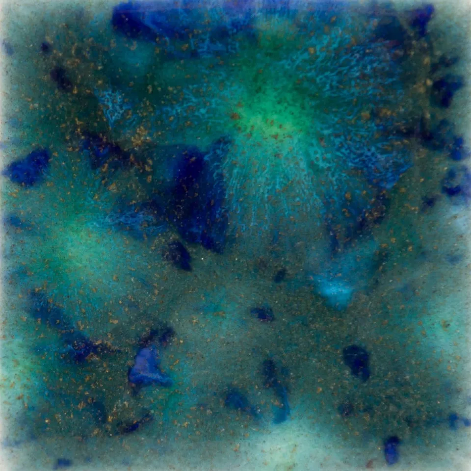 Mayco Jungle Gems Blue Azure smalto blu verde cristalli