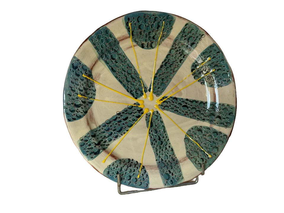 OrientéObjets Figuerolles Petites Bulles piatto medio ceramica