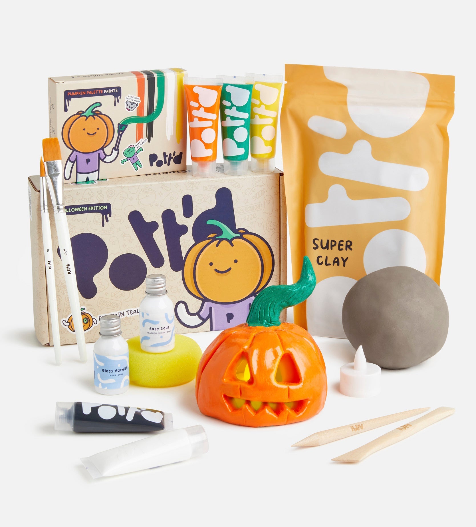 Pott'd Projects Pumpkin kit ceramica zucca portacandela
