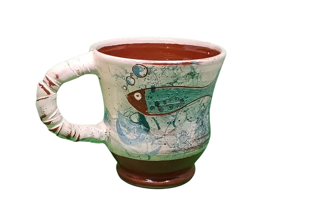 OrientéObjets Collection Figuerolles Tasse Poisson Tazza Ceramica Pesce