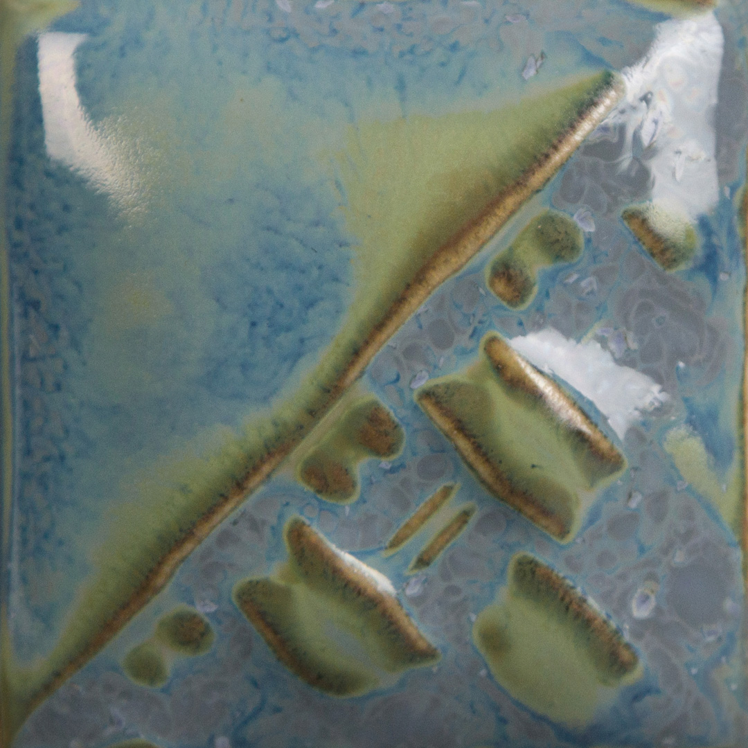 Mayco Stoneware Nimbus smalto ceramico blu variegato