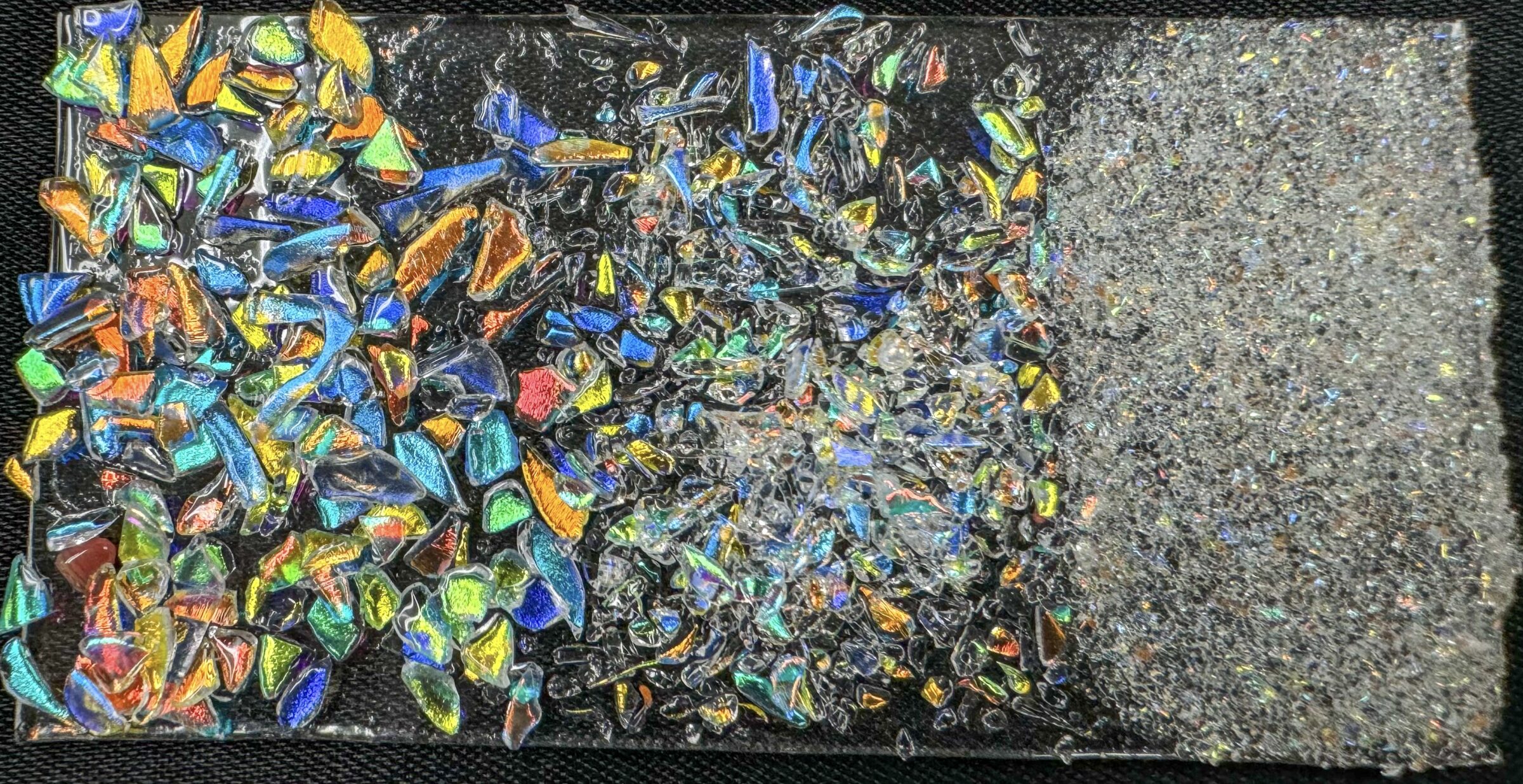 Cbs Dichroic Coarse Frit Frit boro trasparente 1 oz rainbow