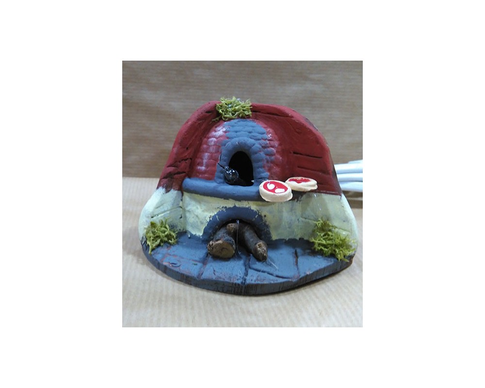 Ditta Montanini Forni in terracotta LFP4 Pizza forno presepe con luce