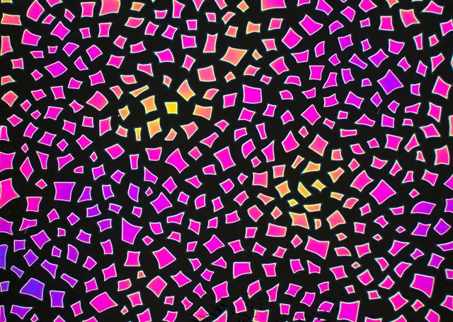 Cbs Borderline Confetti vetro dicroico verde magenta blu aurora