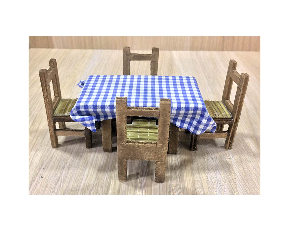Montanini Tavoli SB12 tavolo con sedie grande arredo presepe