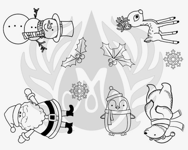 Mayco Silkscreens Holiday Icons stencil serigrafia ceramica