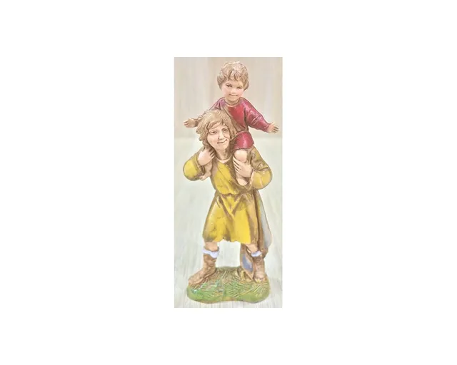 Ditta Montanini Pastori Landi 1045 uomo bimbo 10 cm resina