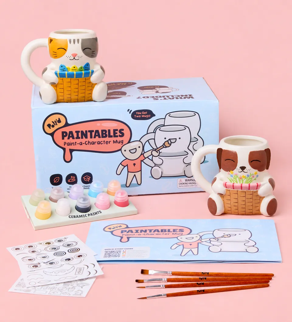 Pott'd Painting Kits Tazze Personaggi x2 kit pittura ceramica