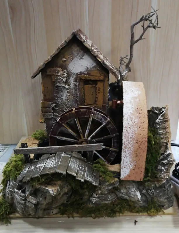 Ditta Montanini 11218 Mulino acqua accessorio presepe 25x24x24 cm