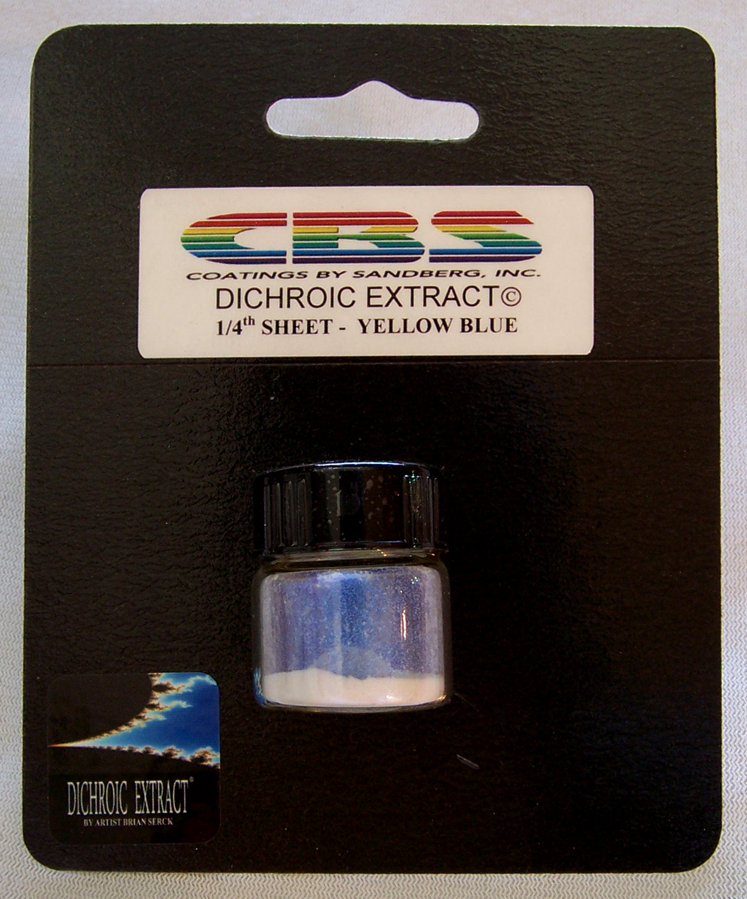 Cbs Dichroic Extract Yellow Blue vetro fusione quarto foglio