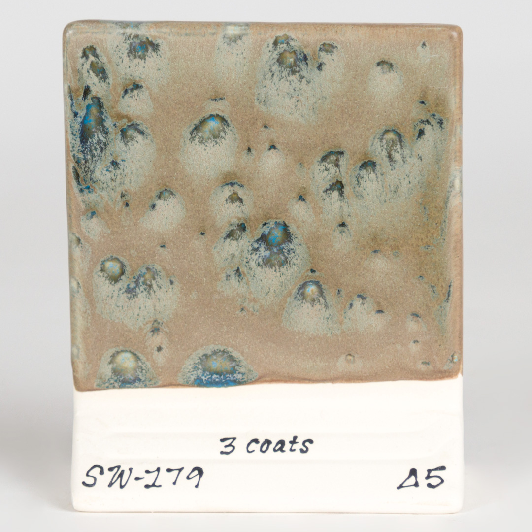 Mayco Foundations Muddy Waters smalto ceramica cristalli marrone