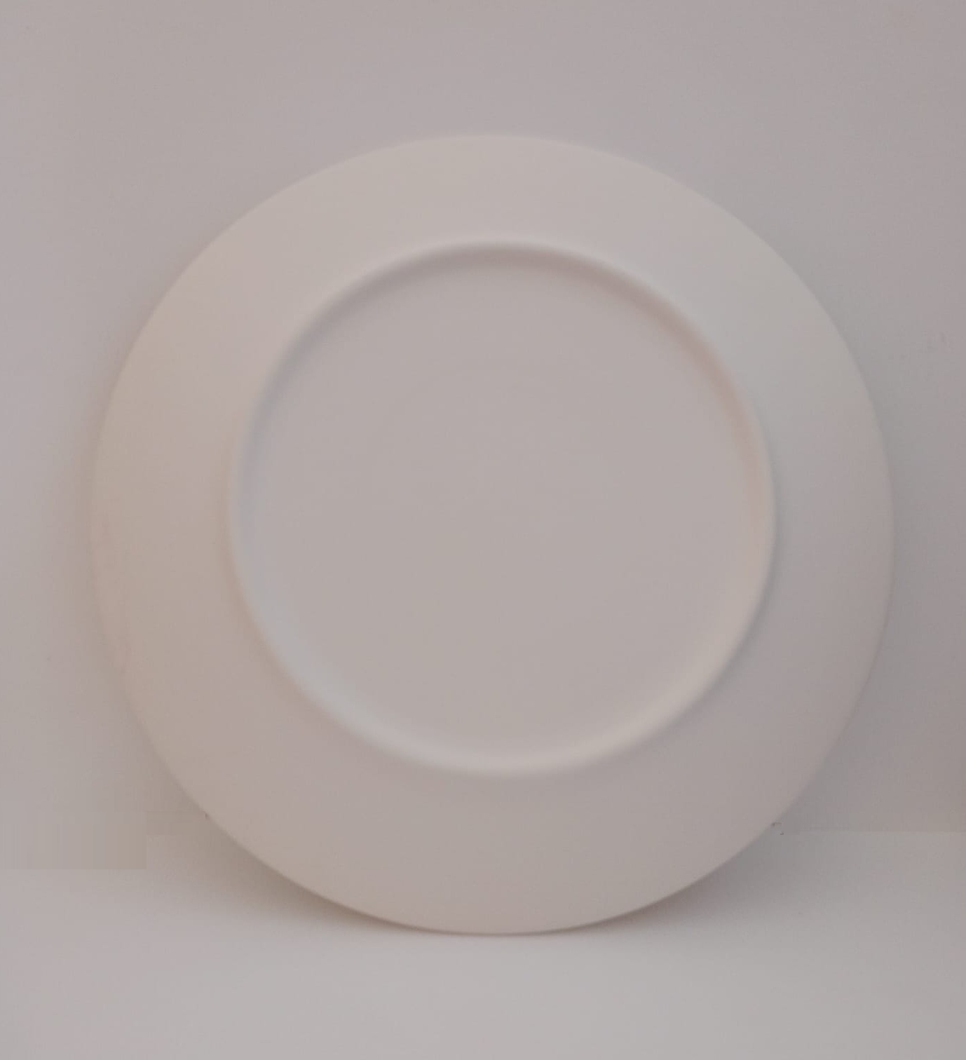 Cerama Piatto piano 25 cm biscotto ceramico da decorare