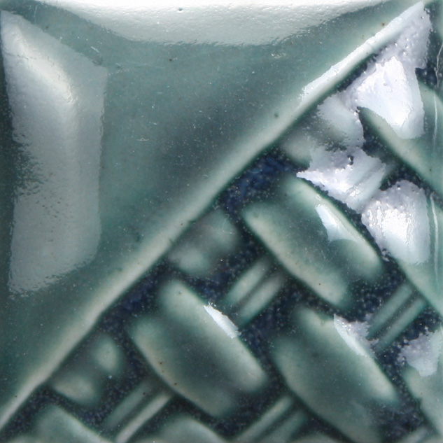 Mayco Stoneware Peacock smalto blu petrolio traslucido