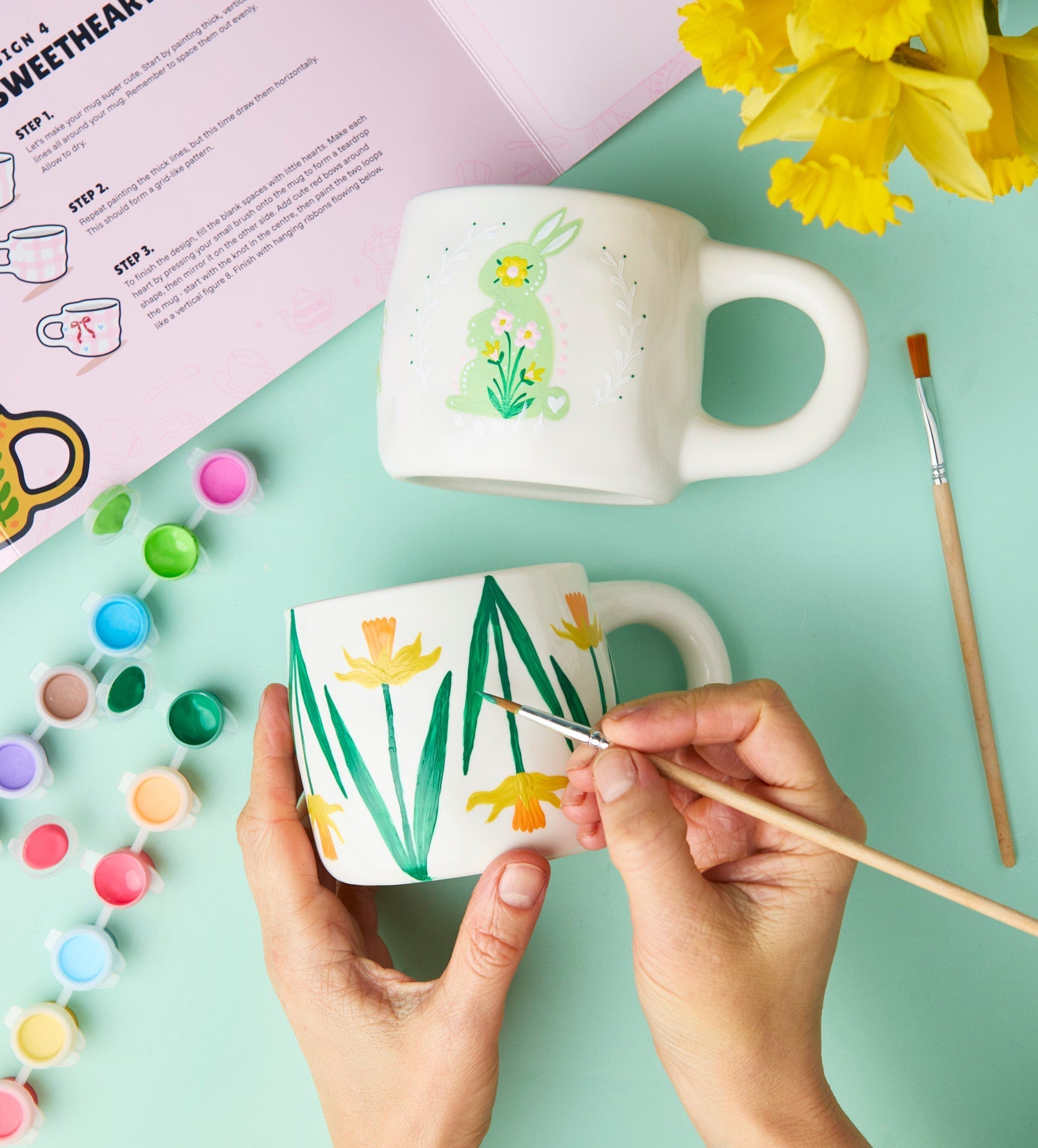Pott'd Bundles Creative Bunny kit tazze ceramica Pasqua
