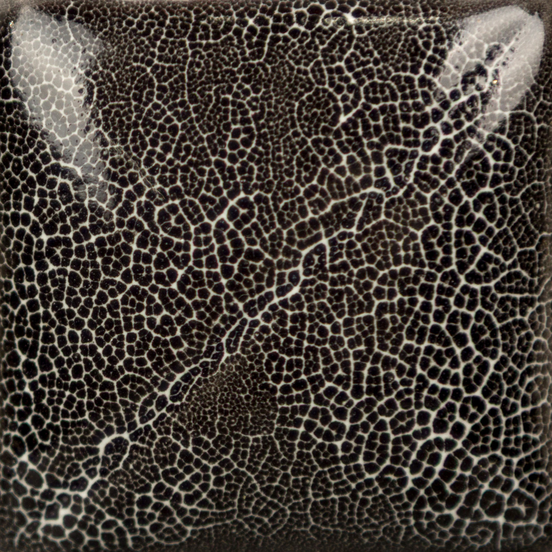 Cerama Prodotti speciali Black Cobblestone smalto nero craquelé