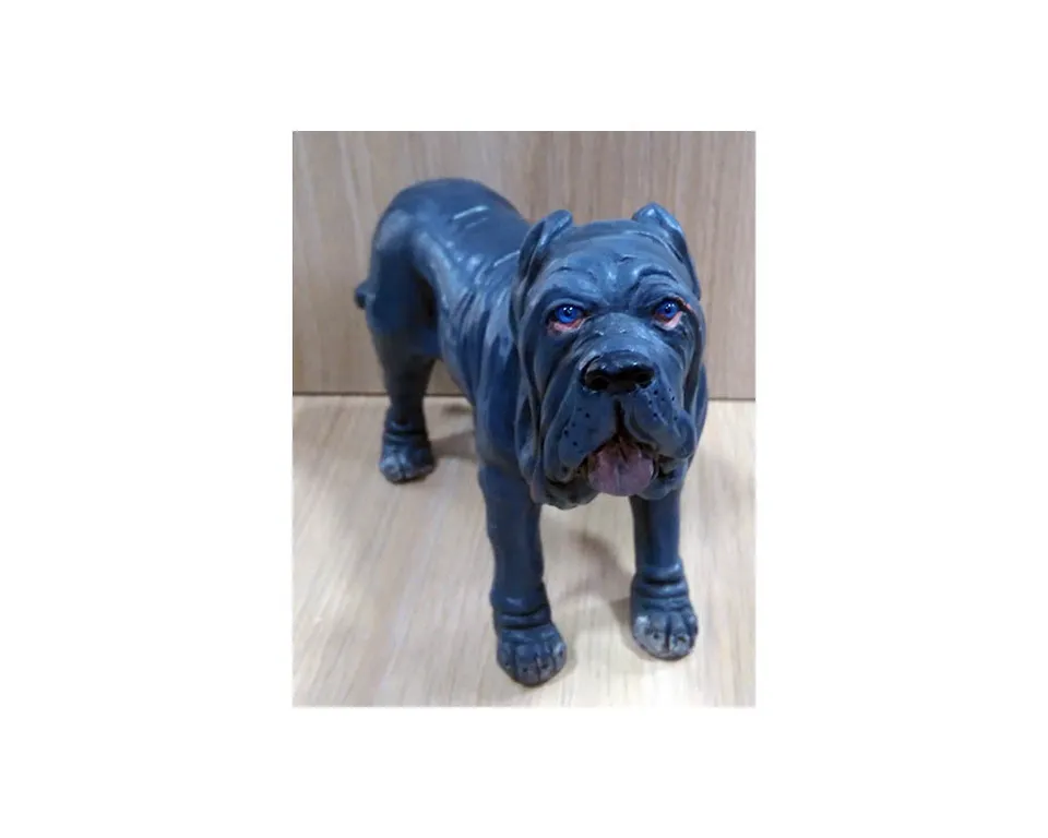 Montanini AB4 mastino napoletano terracotta statua cane