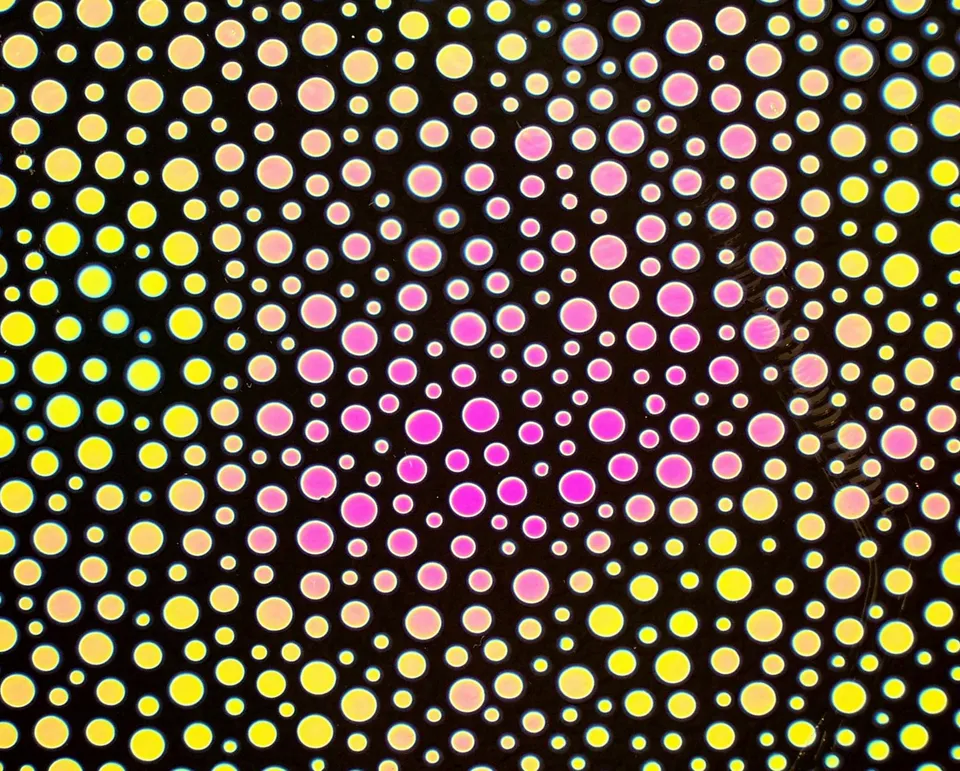Cbs Dichroic Borderline Bubbles Green Magenta vetro Aurora Borealis