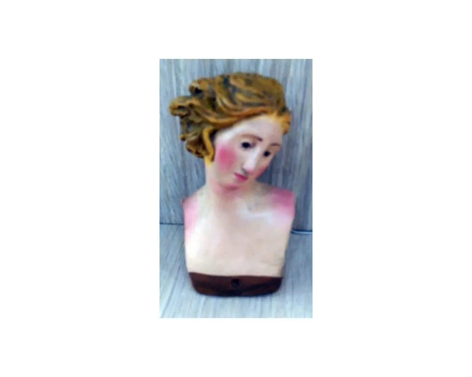 Ditta Montanini TVC000 testa angelo terracotta 30 cm vetro