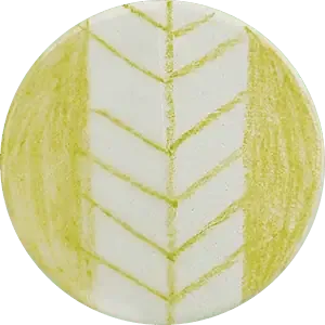 Chrysanthos Matita sottosmalto ceramica lime