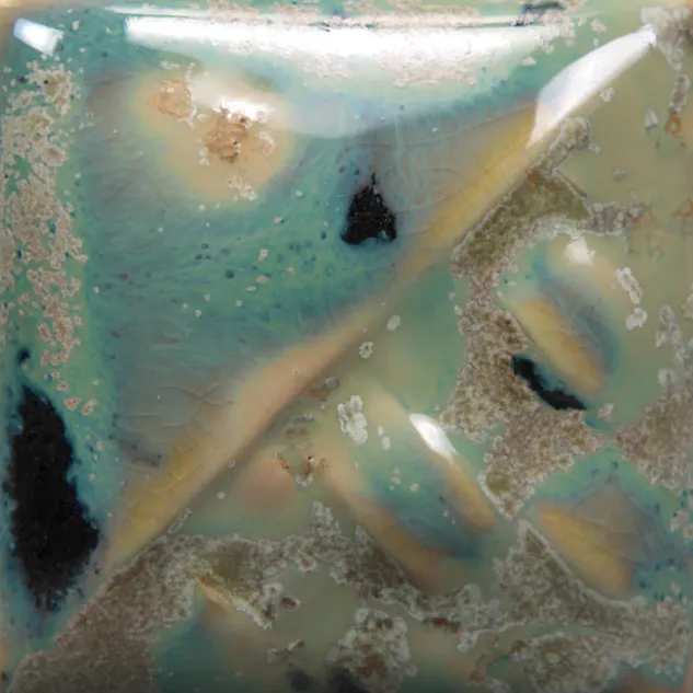 Mayco Stoneware Aurora Green smalto liquido acquamarina lucido