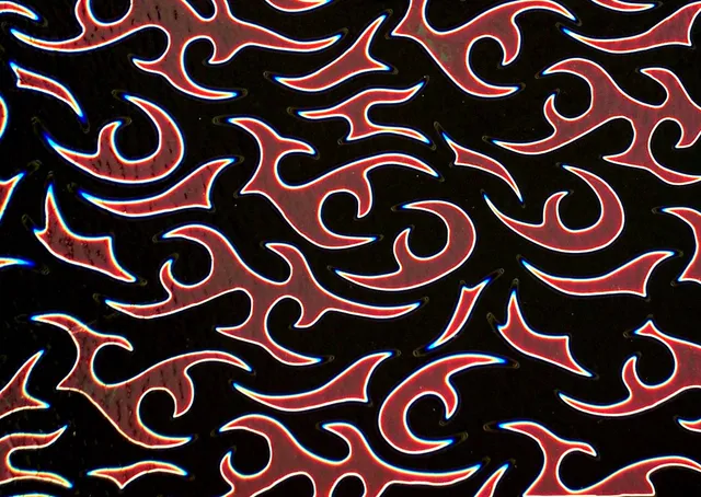 CBS Borderline Thorns Cyan Dark Red vetro 1/4 foglio