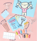 Pott'd Painting Kits kit bicchieri cocktail vetro 2 pezzi