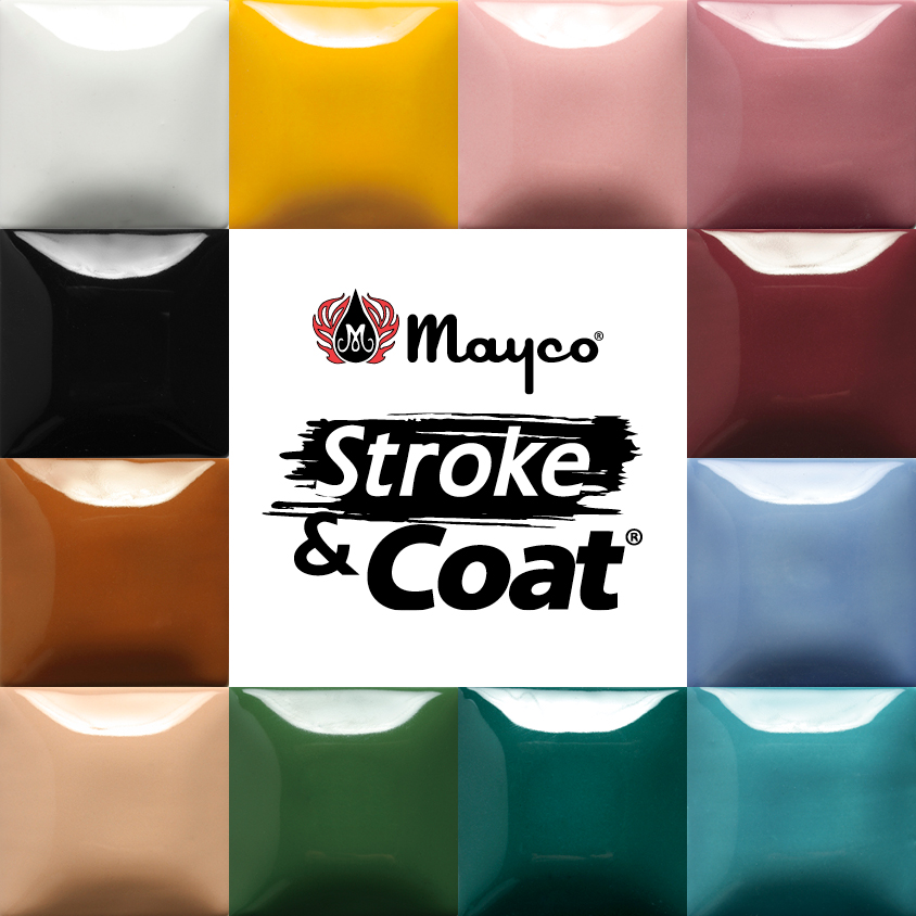 Mayco Stroke & Coat Kit #2 smalto ceramica 2oz coprente