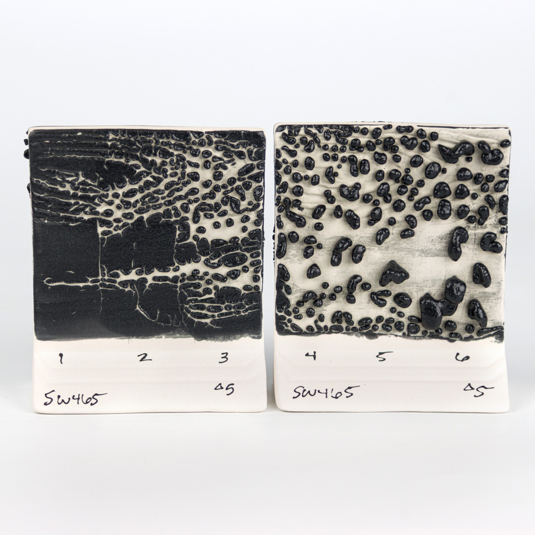 Mayco Ritual Glaze Black Moon Rocks smalto gres nero materico