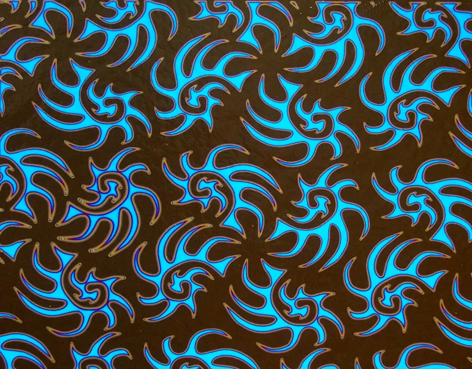 Cbs Dichroic Borderline Nautilus Pink Teal vetro quarto foglio